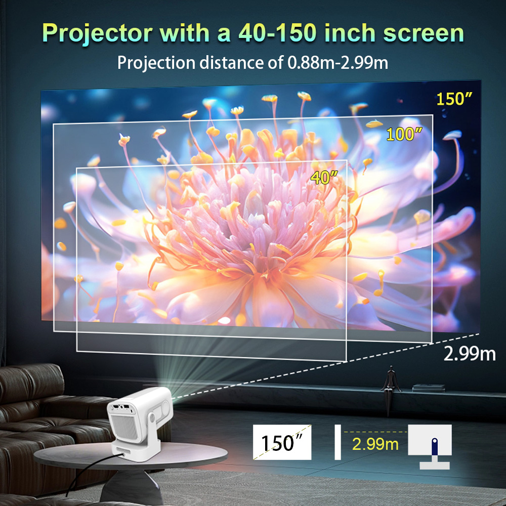 Home Cinema Mini - Nuevo Proyector H260 2026, Nativo 1080P,
