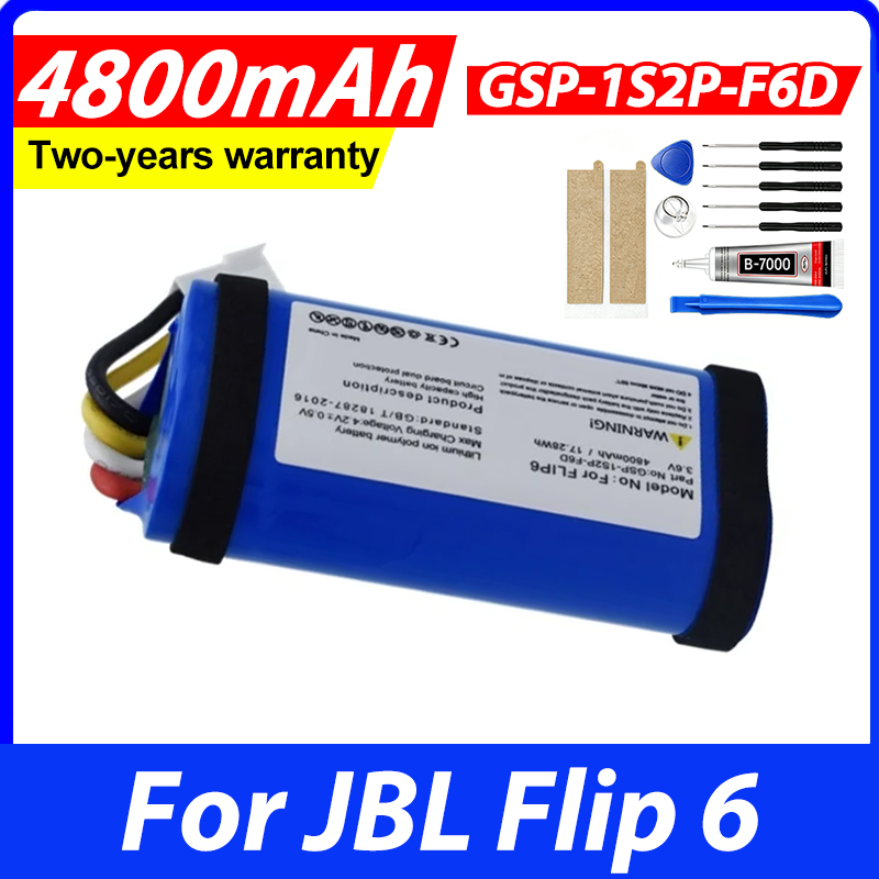 Jbl Speaker Flip 6 - Batería de 4800mAh para JBL Flip