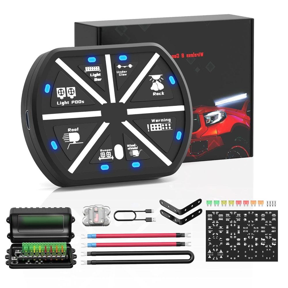 Universal Remote Control - Panel de Interruptores de 8 Canales,