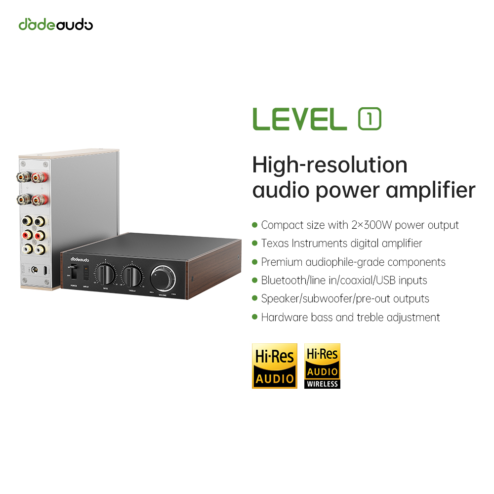 Home Cinema Mini - Amplificador Bluetooth LDAC de Escritorio JadeAudio