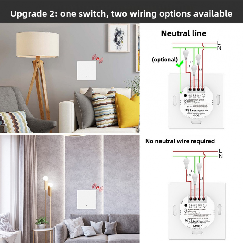MOES Tuya ZigBee-interruptor d - Universal Remote Control reseña y precio