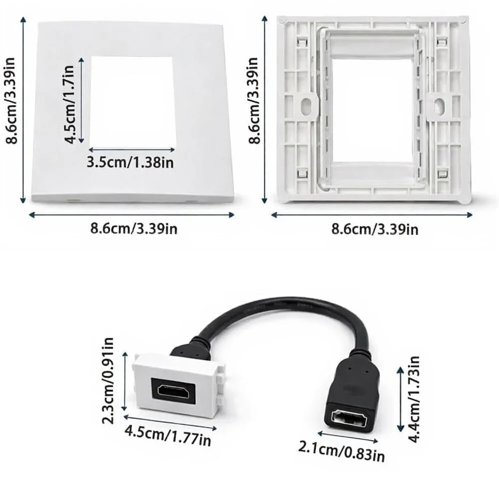 Placa de Pared de Doble Puerto - Home Cinema Setup reseña y precio