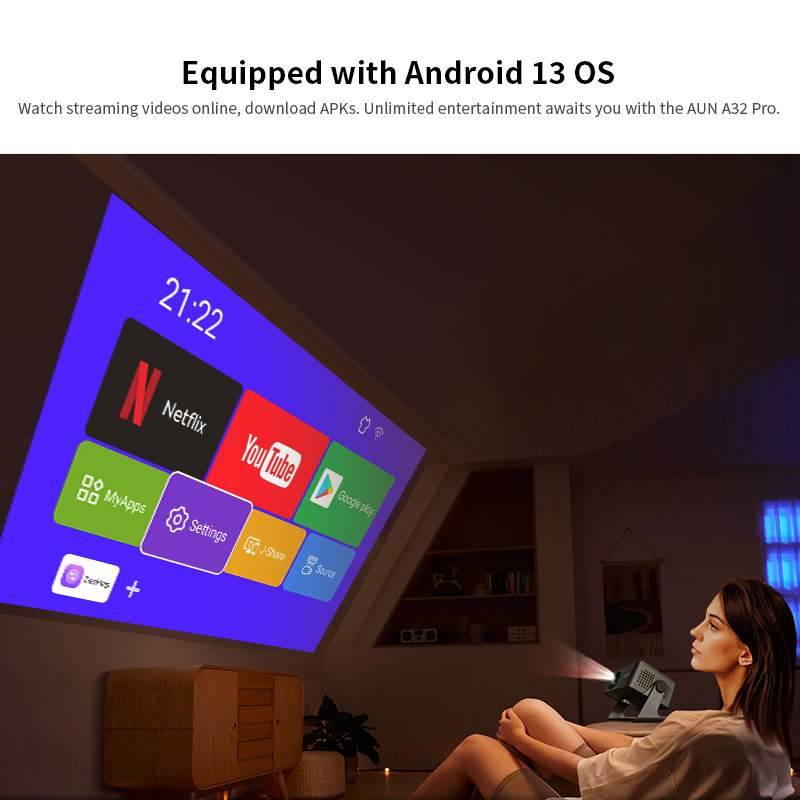 Proyector Android AUN A32 Pro  - Home Cinema Mini reseña y precio