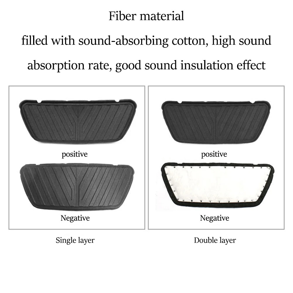 Para Tesla Model Y capó de mot - Acoustic Foam Panel reseña y precio