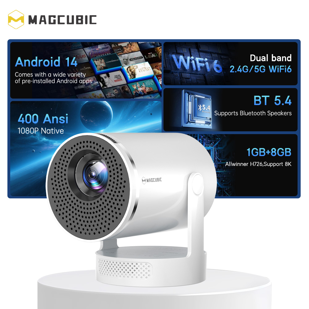 Proyector Magcubic Android 14  - Home Cinema Setup reseña y precio