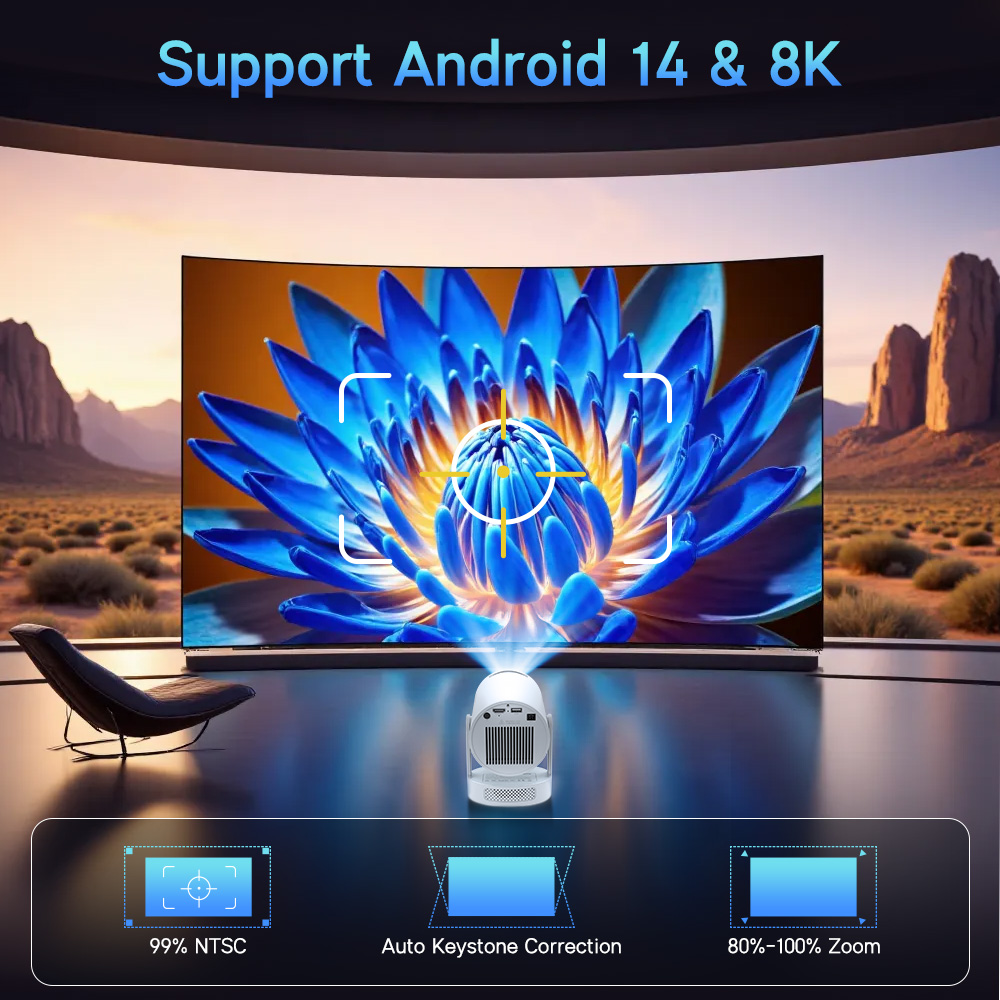 Proyector Magcubic Android 14  - Home Cinema Setup reseña y precio