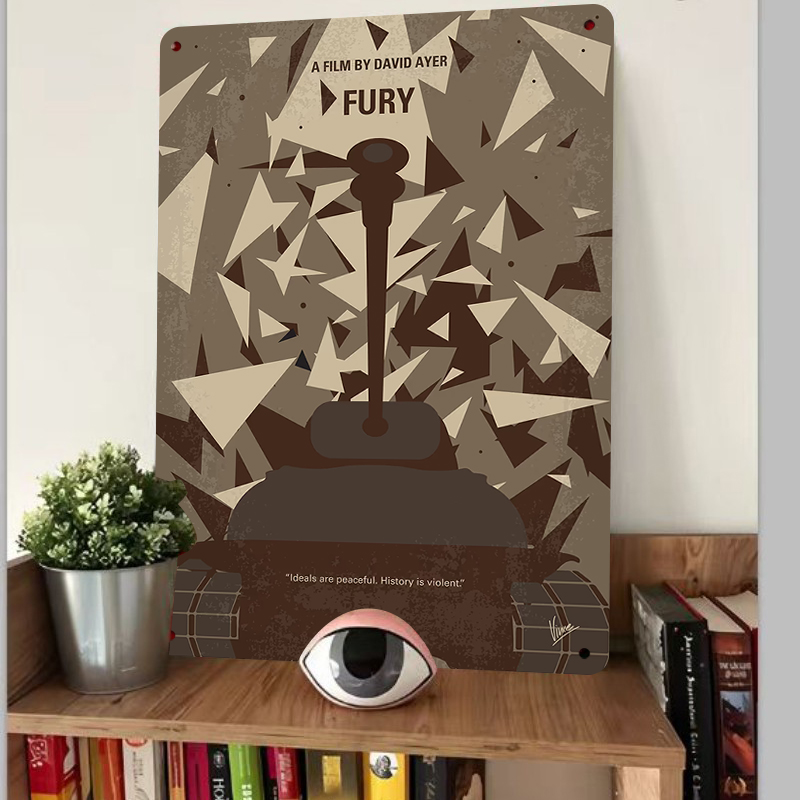 Póster de película Fury, arte  - Home Cinema Inspiration reseña y precio