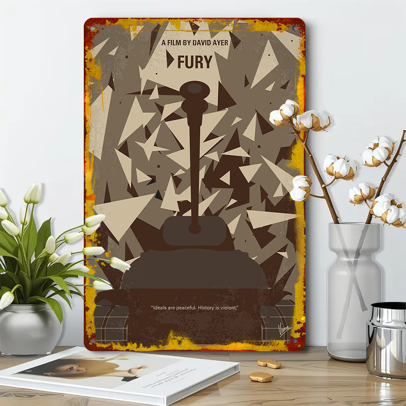 Póster de película Fury, arte  - Home Cinema Inspiration reseña y precio