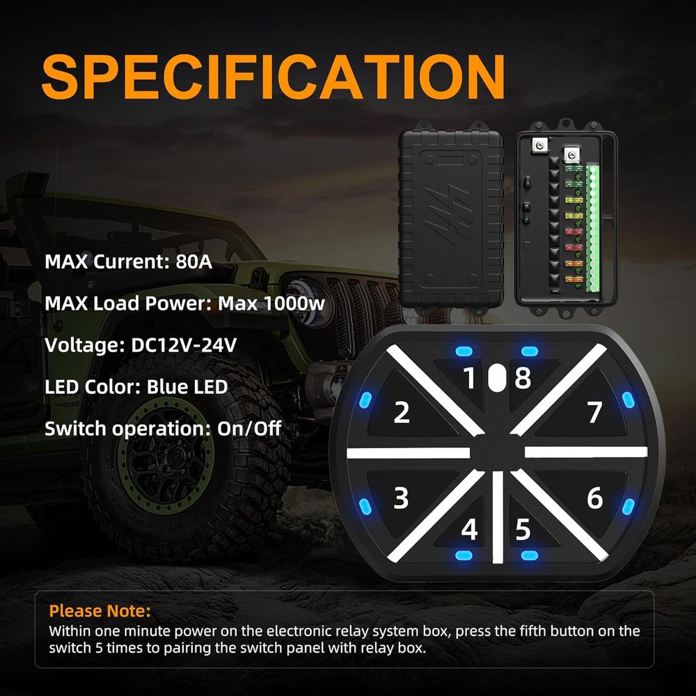 Panel de Interruptores de 8 Ca - Universal Remote Control reseña y precio