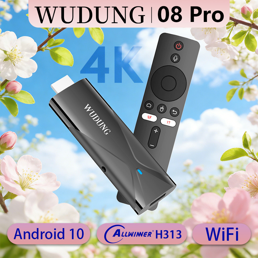 WD08 PRO TV Dongle Android 10  - Home Cinema Media Player reseña y precio
