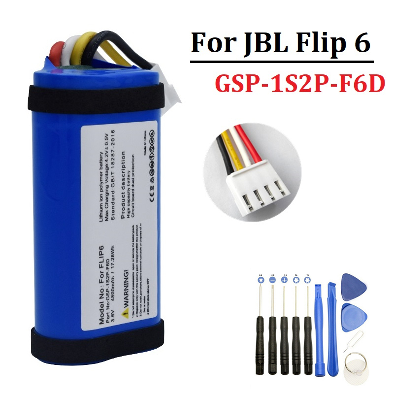 Batería de 4800mAh para JBL Fl - Jbl Speaker Flip 6 reseña y precio